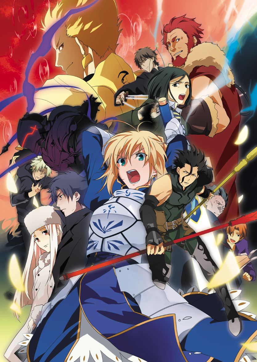 artoria pendragon, saber, gilgamesh, kotomine kirei, iskandar, and 12 more (fate and 1 more) drawn by azuazuazu19