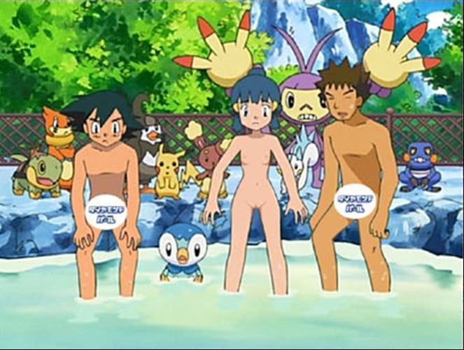 pikachu, dawn, ash ketchum, piplup, pachirisu, and 7 more (pokemon and 1 more)