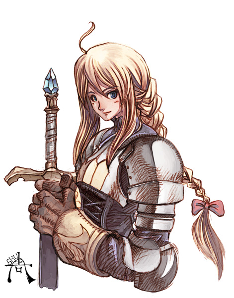 agrias oaks (final fantasy and 1 more) drawn by shu-tokutomi