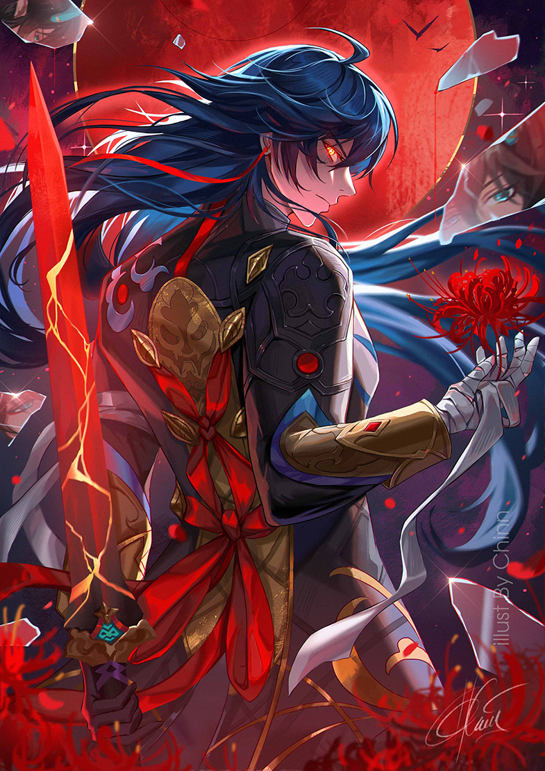 dan heng and blade (honkai and 1 more) drawn by chinnpou