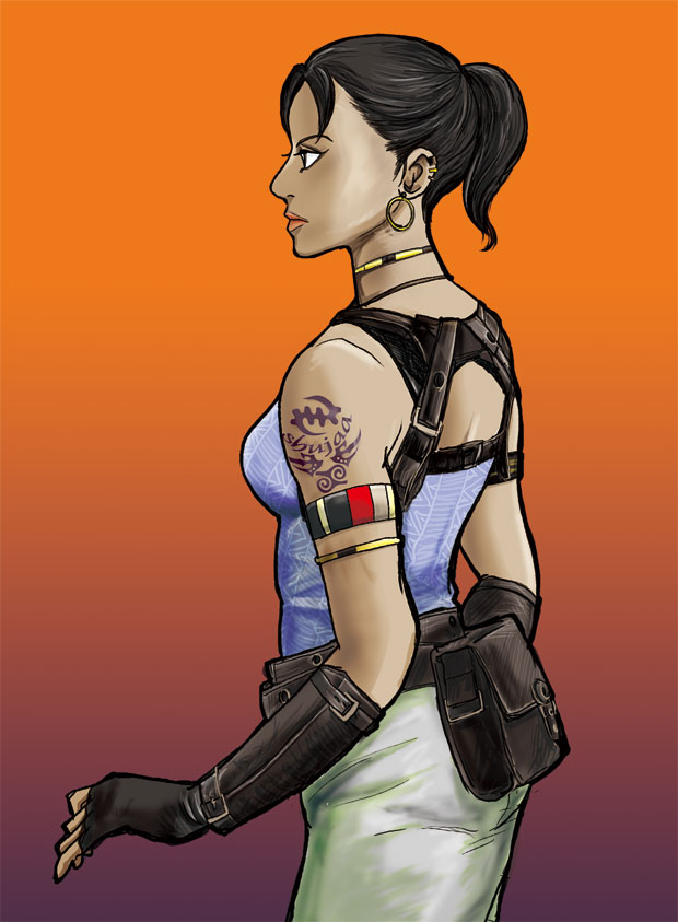 sheva alomar (resident evil and 1 more) drawn by nekospa