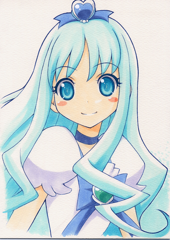 kurumi erika and cure marine (precure and 1 more) drawn by shirohebidou
