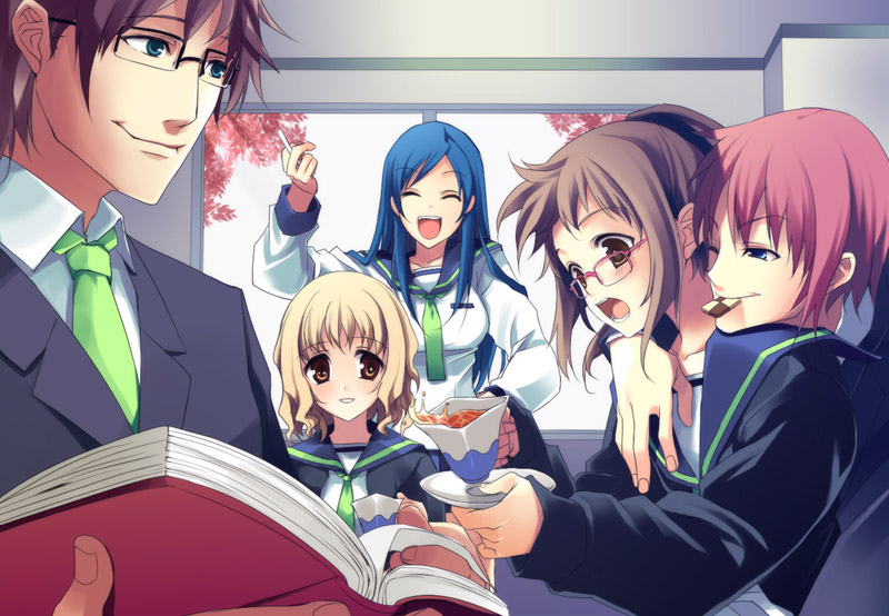 tanishiro karin, shinonome chika, misasagi keiji, izumo kasumi, and tsukimori makoto (pianissimo) drawn by aida_okiteru