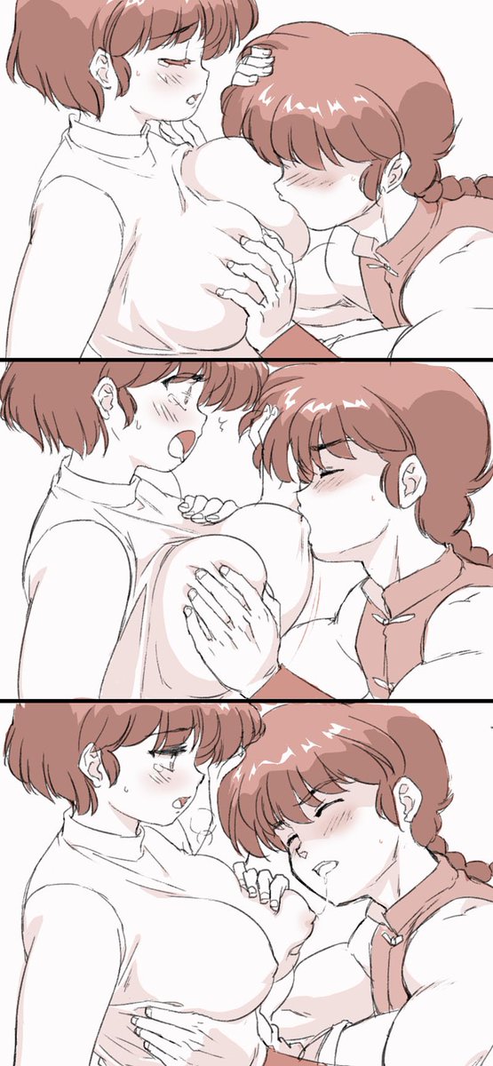 tendou akane and saotome ranma (ranma 1/2) drawn by mage_(harumagedon)