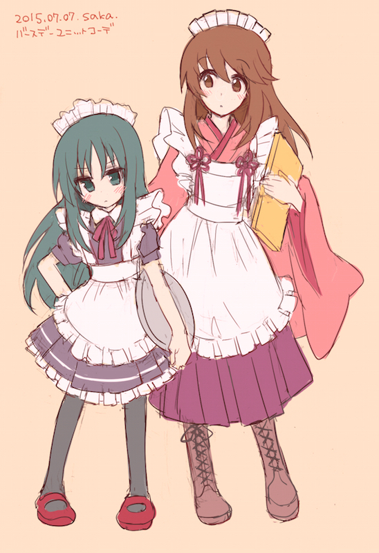 tatekami seri and minashiro orihime (soukyuu no fafner) drawn by sakaki_tsui