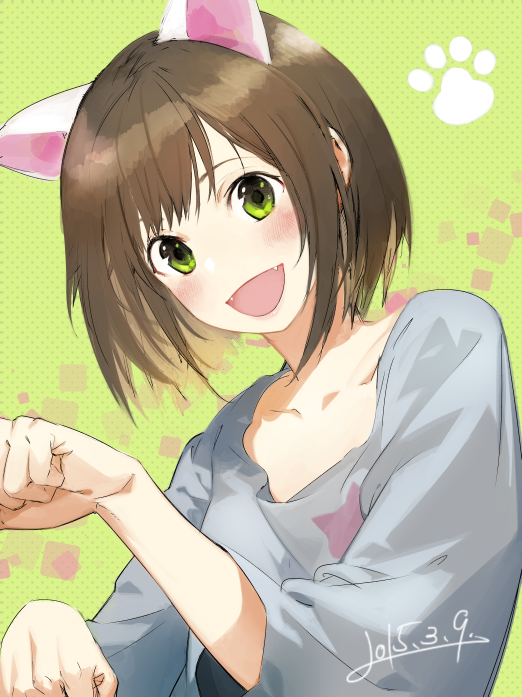 maekawa miku (idolmaster and 1 more) drawn by kodama_(wa-ka-me)
