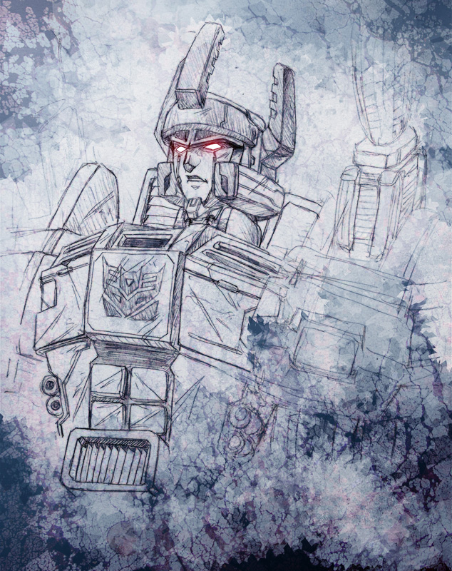 megatron (transformers and 2 more) drawn by khaamar