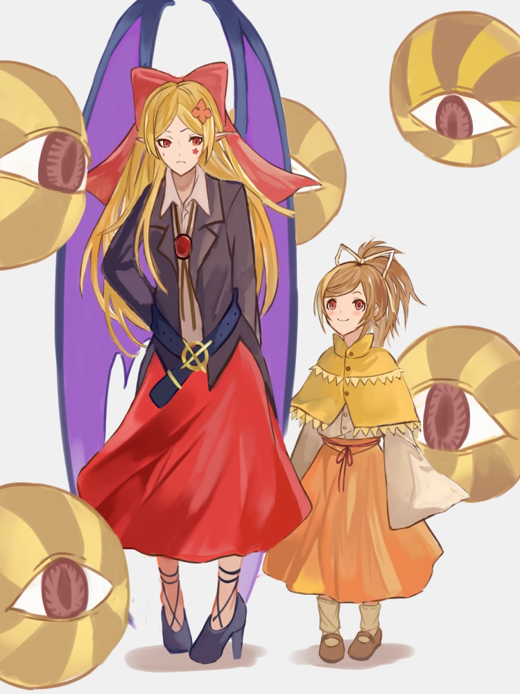 elis and yuugenmagan (touhou and 1 more) drawn by yoni.