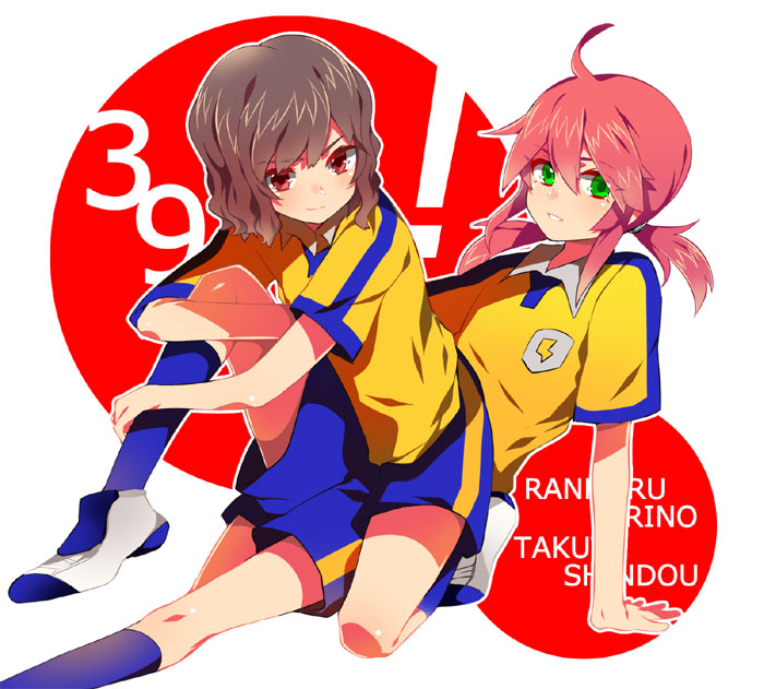 kirino ranmaru and shindou takuto (inazuma eleven and 1 more) drawn by akishima_kei