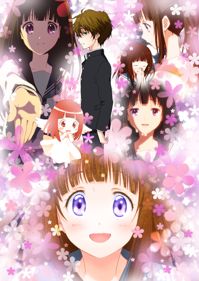 chitanda eru and oreki houtarou (hyouka) drawn by chiririn