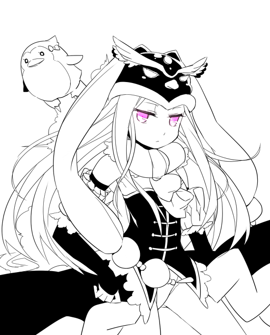 takakura himari, princess of the crystal, and penguin 3-gou (mawaru penguindrum) drawn by mizuki_(koko_lost)