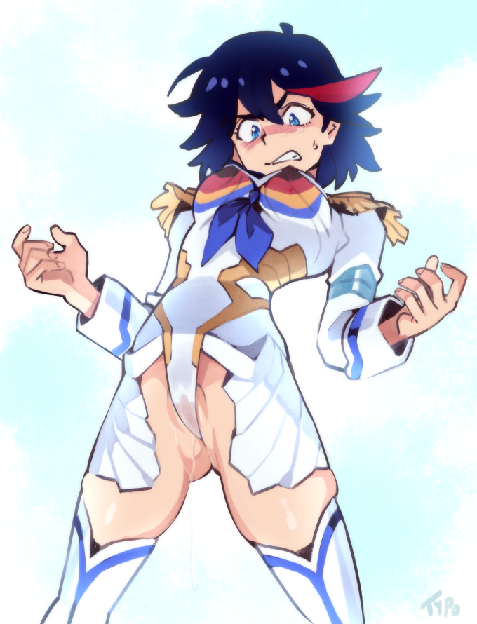 matoi ryuuko and junketsu (kill la kill) drawn by optionaltypo