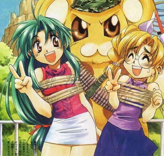 chidori kaname, bonta-kun, and tokiwa kyouko (full metal panic!) drawn by shikidouji