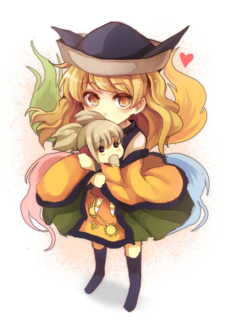 toyosatomimi no miko and matara okina (touhou) drawn by sameya