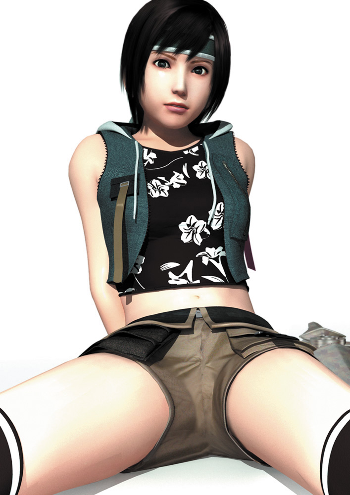 yuffie kisaragi (final fantasy and 2 more) drawn by niioka