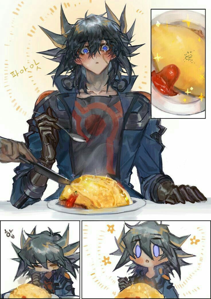 fudo yusei (yu-gi-oh! and 1 more) drawn by momentcorefly