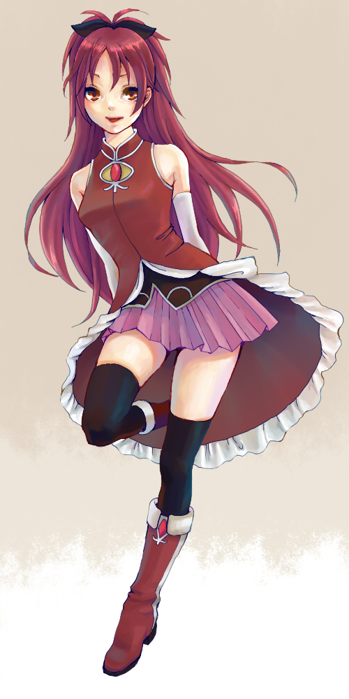 sakura kyoko (mahou shoujo madoka magica) drawn by sumiso_(smi-o-o-tho)