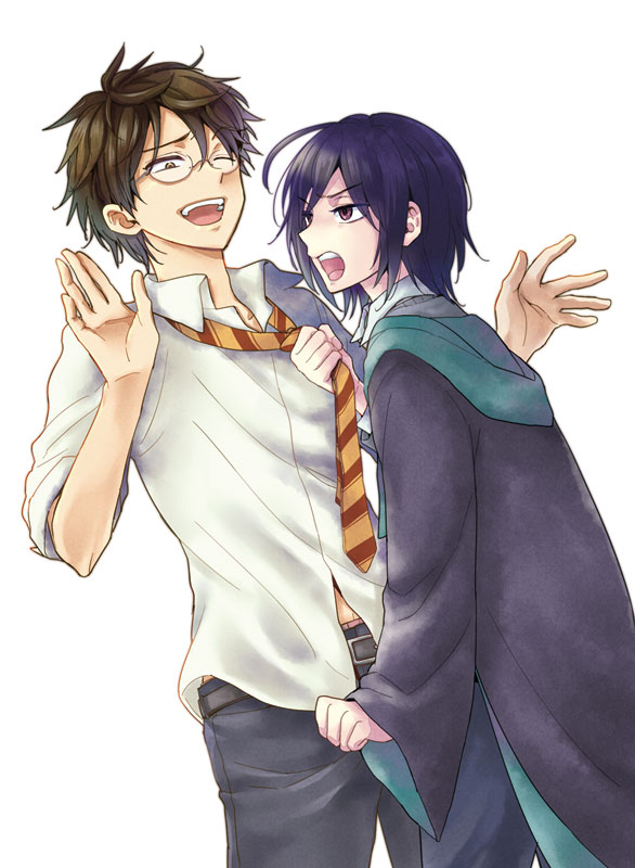 severus snape and james potter (wizarding world and 1 more) drawn by man_(mituru_d)