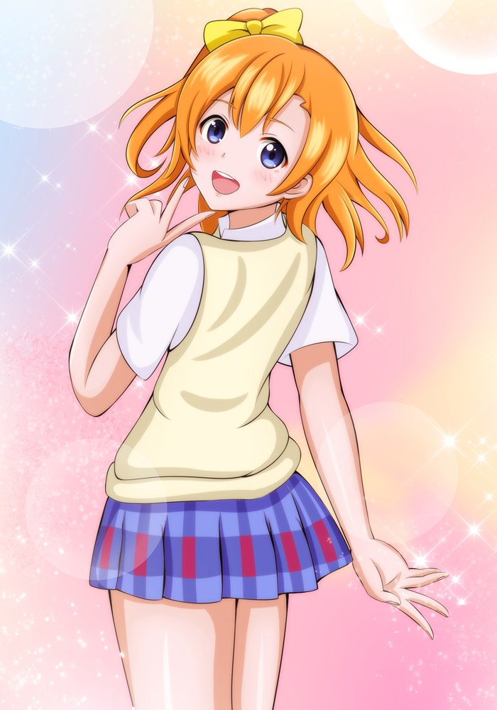 kosaka honoka (love live! and 1 more) drawn by do10nn