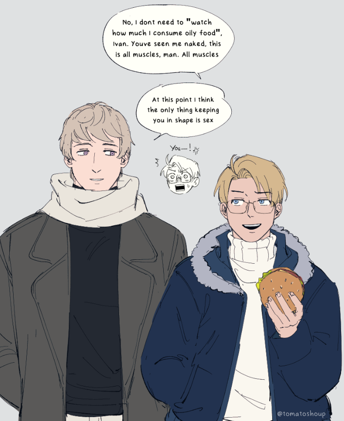 america and russia (axis powers hetalia) drawn by tomatoshoup