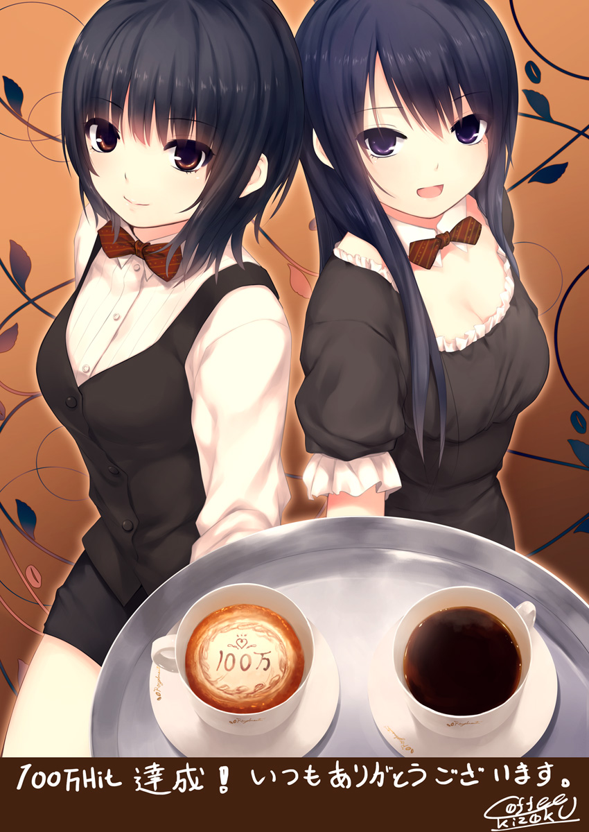 aoyama sumika and shiramine rika (original) drawn by coffee-kizoku