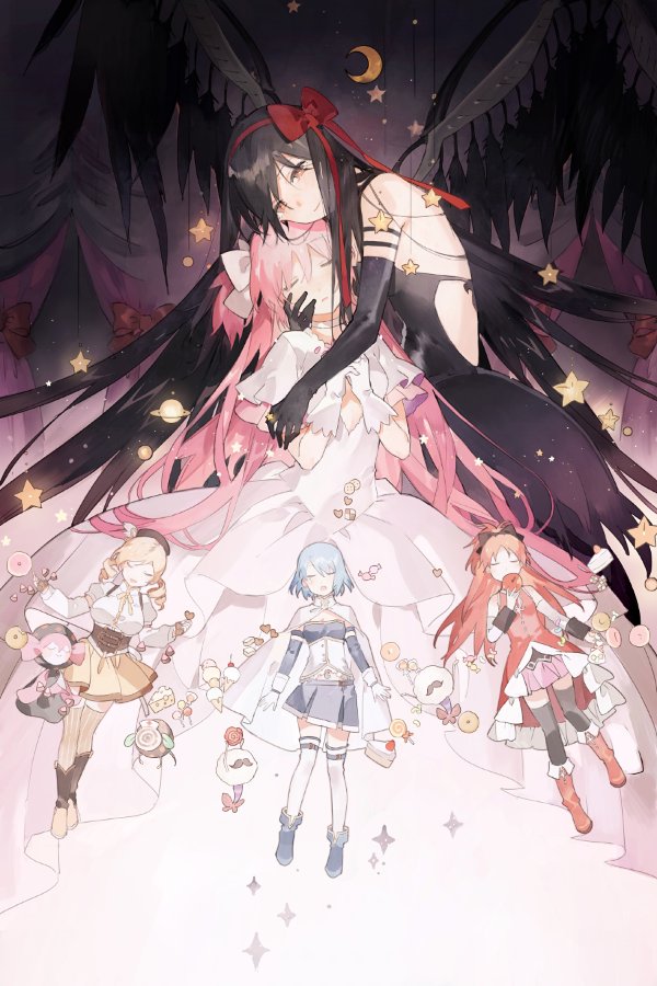 akemi homura, kaname madoka, miki sayaka, sakura kyoko, tomoe mami, and 5 more (mahou shoujo madoka magica and 1 more) drawn by starshadowmagician