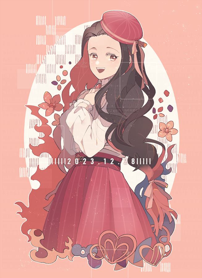 kamado nezuko (kimetsu no yaiba) drawn by miha_riko