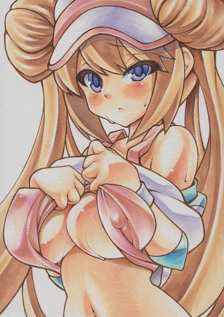rosa (pokemon and 1 more) drawn by yutakasan-love