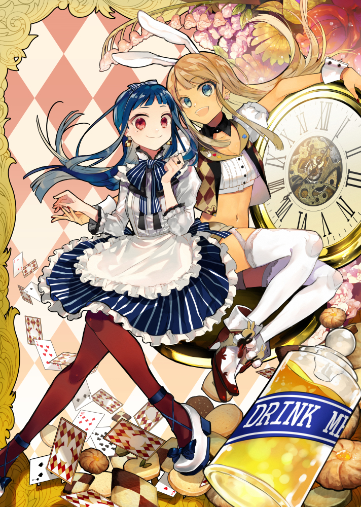 alessandra susu and tendouji musubi (alice's adventures in wonderland and 1 more) drawn by nozaki_tsubata