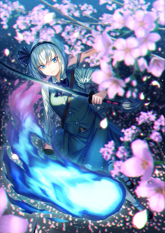 konpaku youmu (touhou and 1 more) drawn by unowen