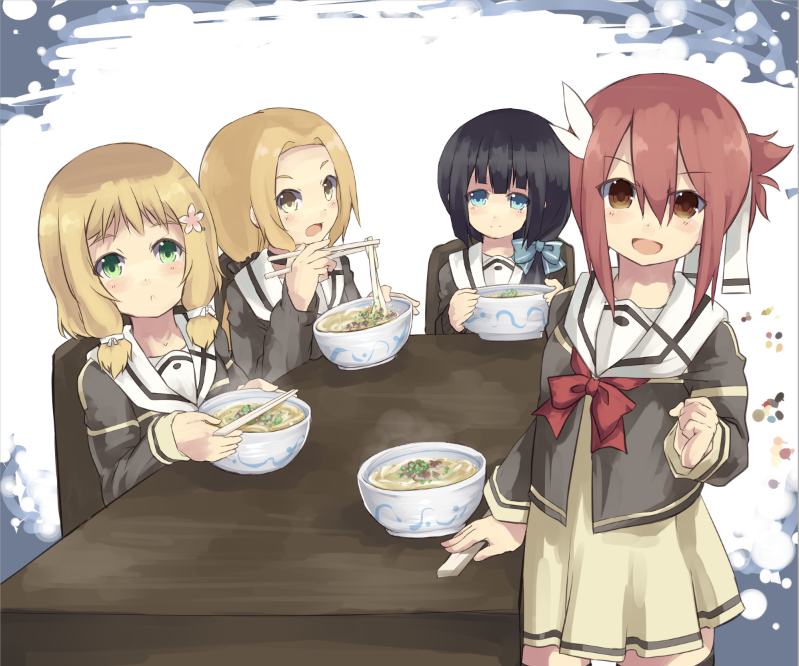 yuuki yuuna, tougou mimori, inubouzaki fuu, and inubouzaki itsuki (yuusha de aru and 1 more) drawn by normaland