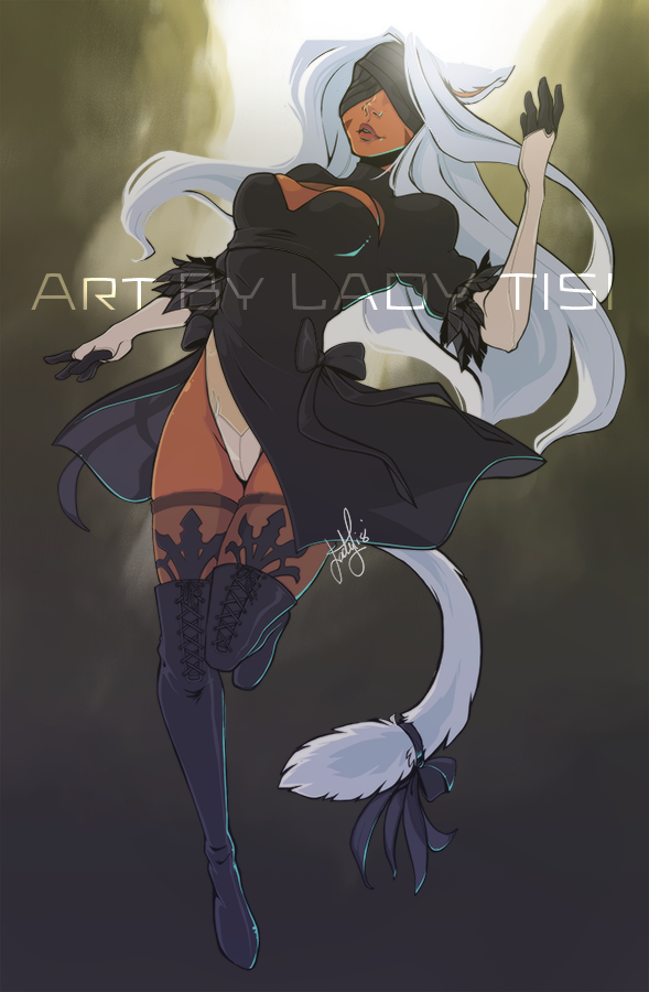 2b (final fantasy and 3 more) drawn by suzy_claflin