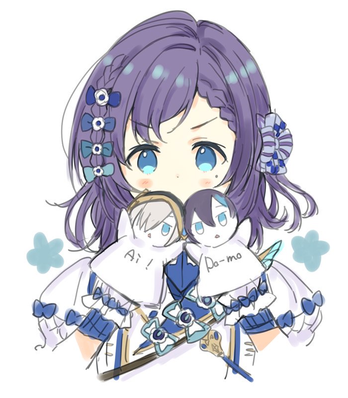 ars almal, mayuzumi kai, and aiba uiha (nijisanji) drawn by meito_(maze)
