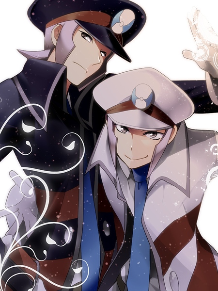 ingo and emmet (pokemon and 1 more) drawn by hirococo