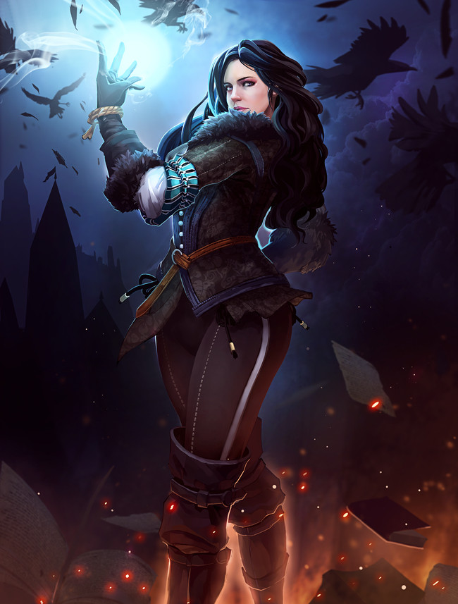 yennefer of vengerberg (the witcher and 1 more) drawn by choing_koong