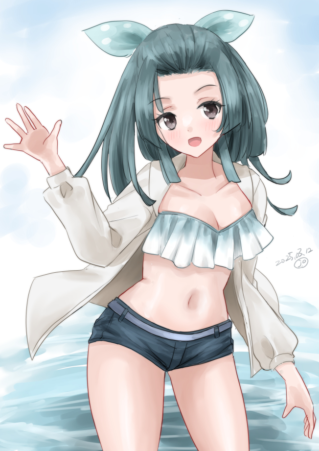 suzunami (kantai collection) drawn by kitagawa_mikio