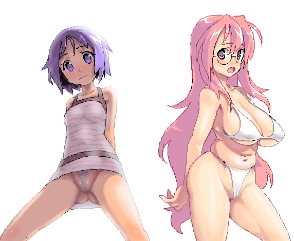 hiiragi tsukasa and takara miyuki (lucky star) drawn by poporon