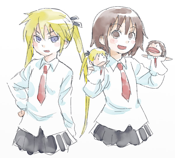 sonya and oribe yasuna (kill me baby) drawn by namu_(nurui_cha)