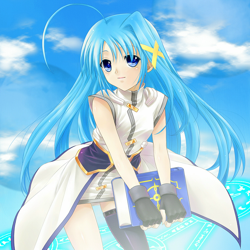 reinforce zwei and book of the azure sky (lyrical nanoha and 1 more) drawn by ayato