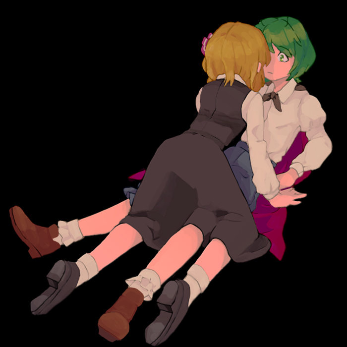 rumia and wriggle nightbug (touhou) drawn by ta_(tama2623)