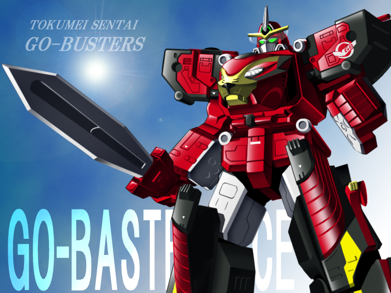 go-buster ace (super sentai and 1 more) drawn by takemoto_kyuutarou