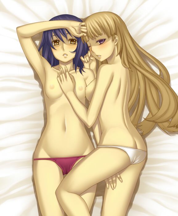 chroche latel pastalie and luca truelywaath (ar tonelico and 1 more) drawn by terumii