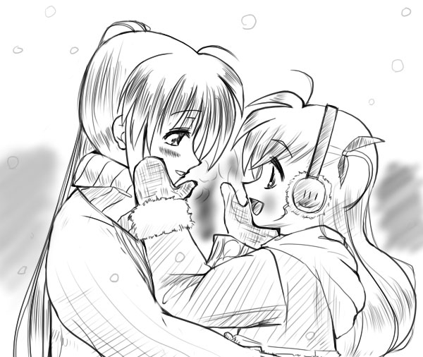 takamachi nanoha and vivio (lyrical nanoha and 1 more)