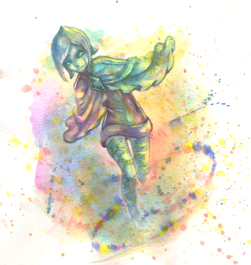 fi (the legend of zelda and 1 more) drawn by saragi_(koeemad)