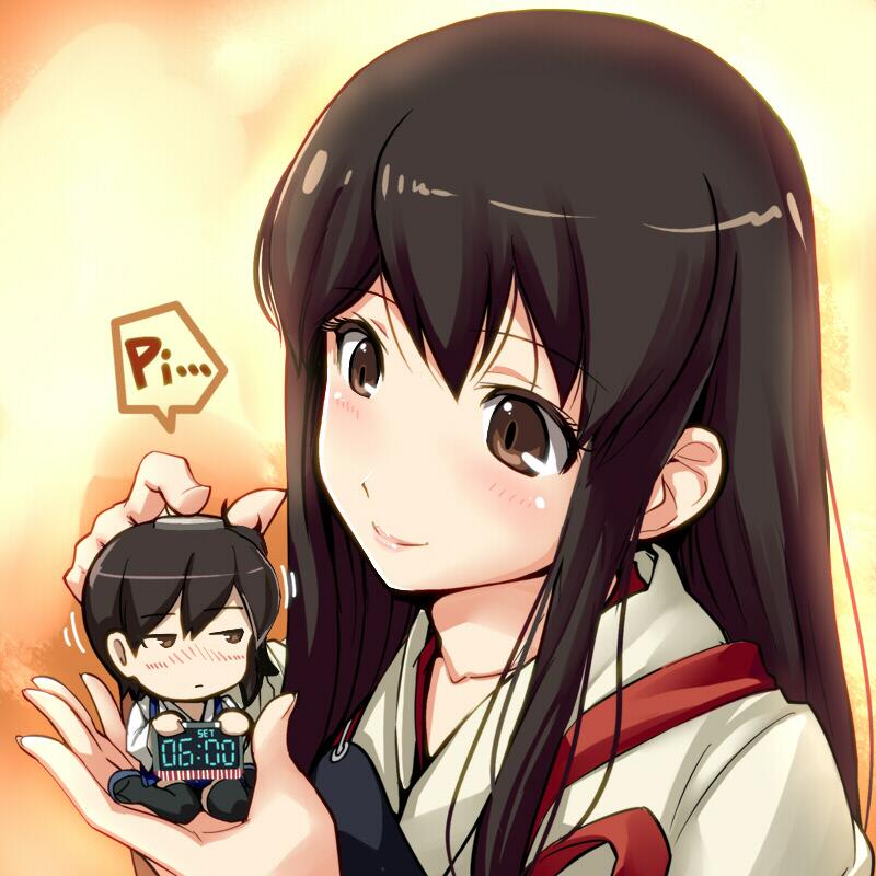 kaga and akagi (kantai collection) drawn by hi-ho-
