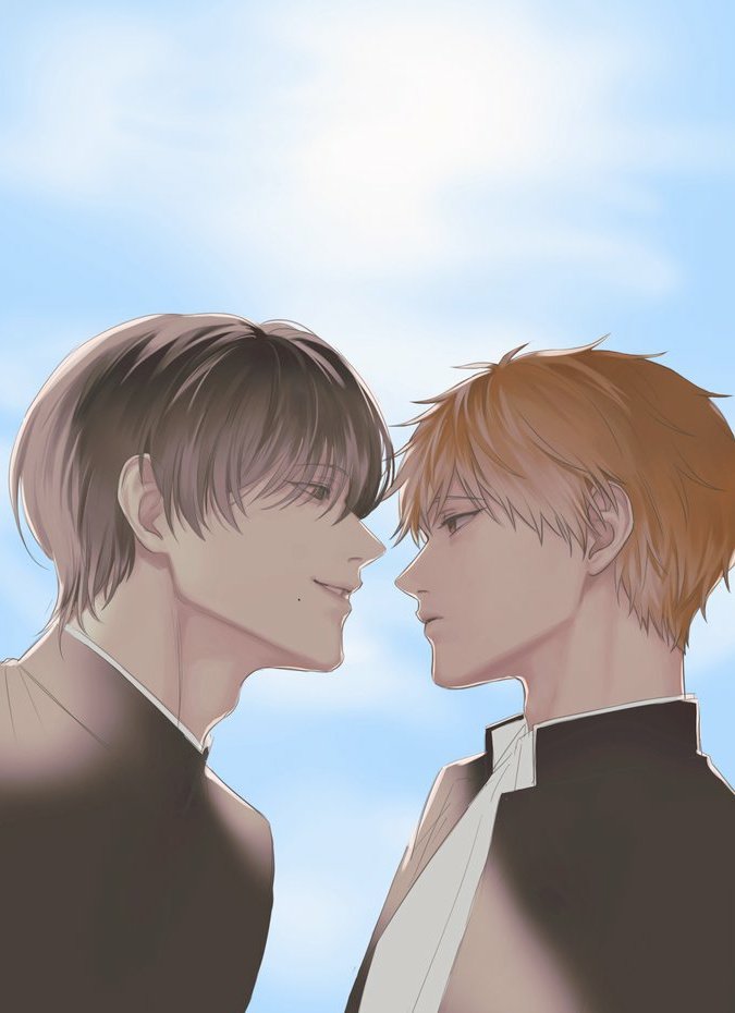 denji and yoshida hirofumi (chainsaw man) drawn by neus_se