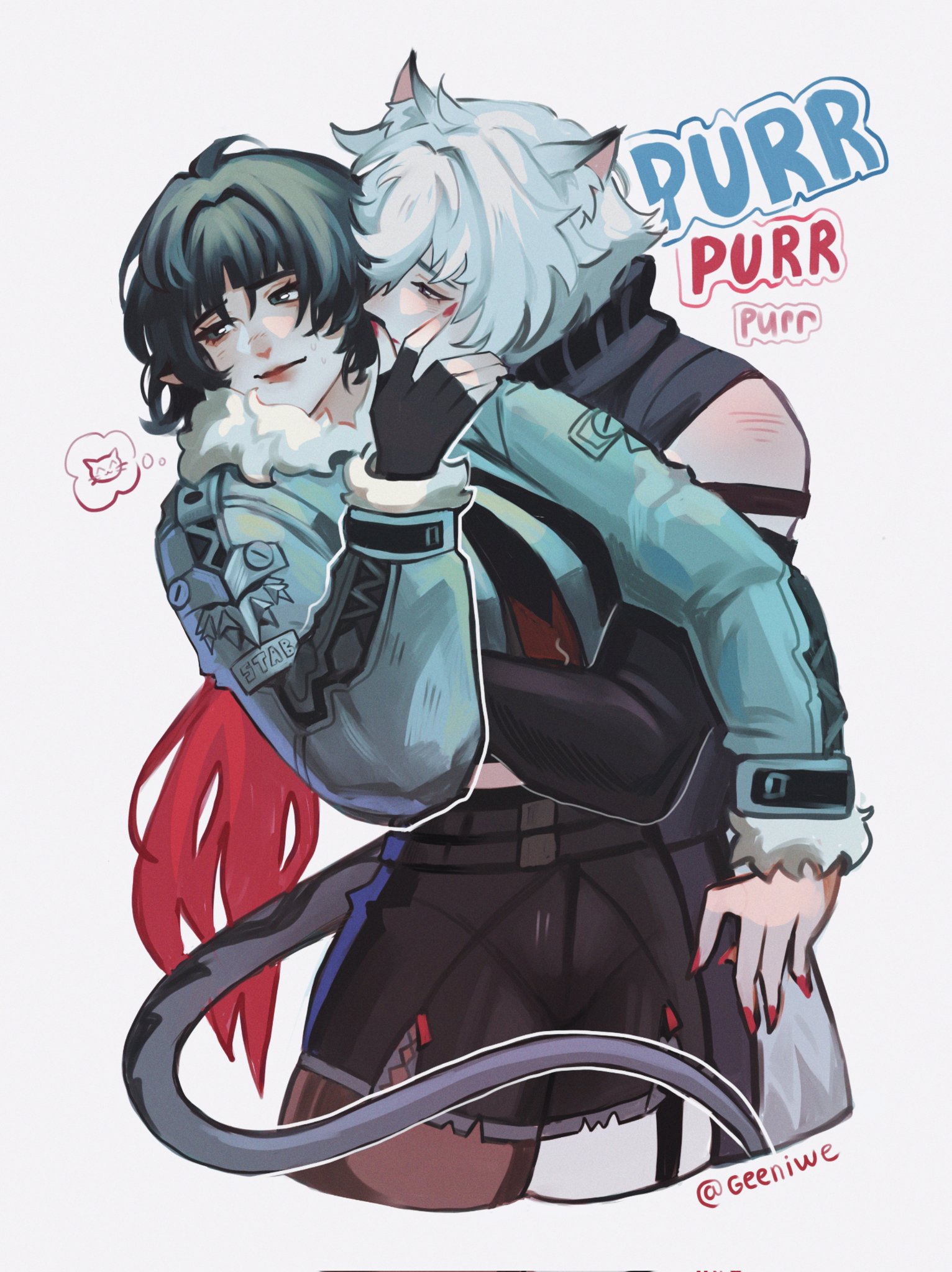 jane doe and seth lowell (zenless zone zero) drawn by geeniwe Danbooru