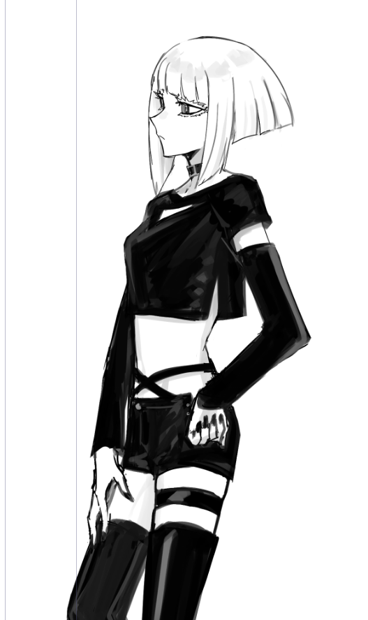 shiraya tamaki (rock wa lady no tashinami deshite) drawn by aoki_shizumi