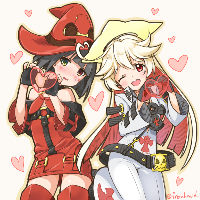 jack-o' valentine and i-no (guilty gear) drawn by frenchmaid_(made_in_frenchmaid)