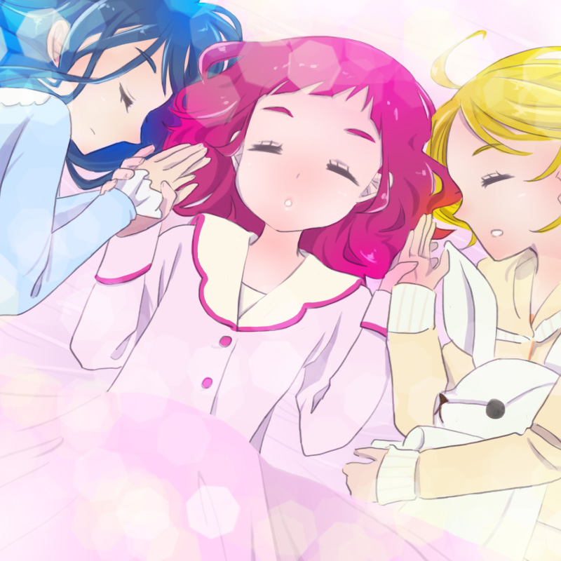 nono hana, yakushiji saaya, and kagayaki homare (precure and 1 more) drawn by nekoko_(nekonekonya)